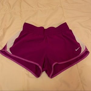 Purple and White Sports Shorts